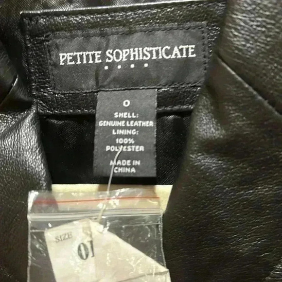 Leather jacket. Size 0 - Picture 2 of 8